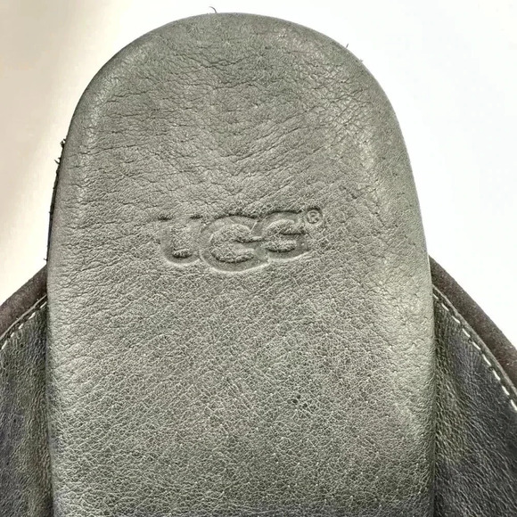 UGG Black Mules with Brown Wedge - Picture 12 of 13